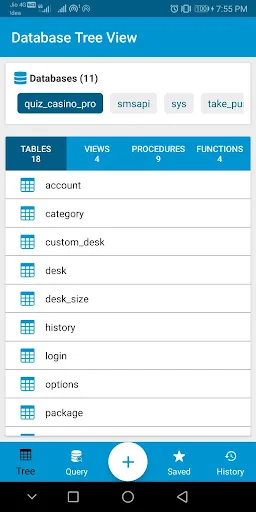 Server Admin  maintain databas screenshot 2