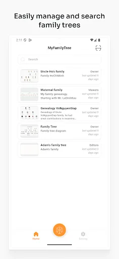 MyFamilyTree: Clan Genealogy screenshot 3