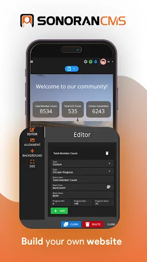 Sonoran CMS screenshot 2