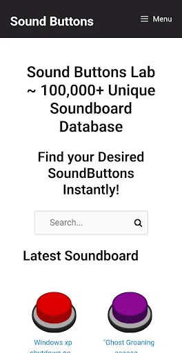 Sound Buttons 100,000+ screenshot 1