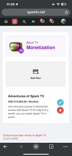 Spark TV screenshot 2