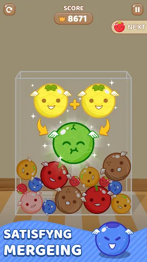 Melon Merge Fruit Games screenshot 2