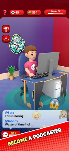 Idle Podcast Studio screenshot 1