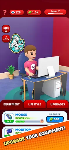 Idle Podcast Studio screenshot 4