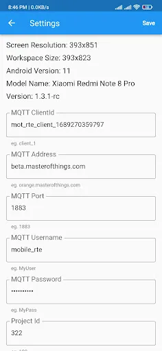 MasterOfThings Mobile RTE Dev screenshot 3