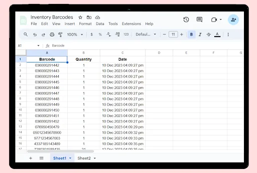 Upsheet: Spreadsheet Maker screenshot 3