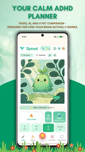 Sprout - Smart ADHD Task App screenshot 1