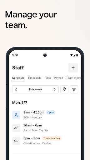 Square Dashboard screenshot 5