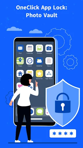 OneClick App Lock: Photo Vault screenshot 1