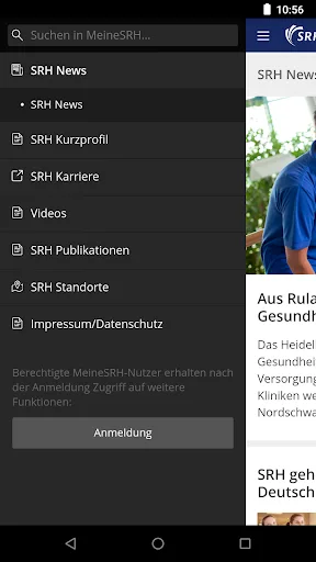 MeineSRH screenshot 2