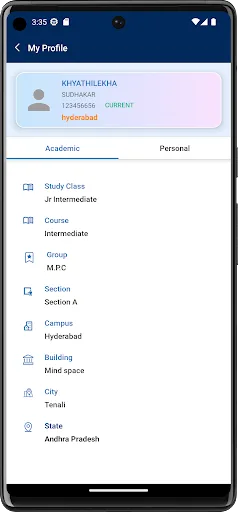 Sri Chaitanya Parent App screenshot 3