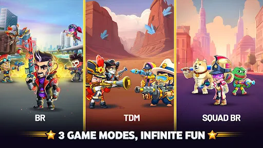 Battle Stars : 4v4 TDM & BR screenshot 2