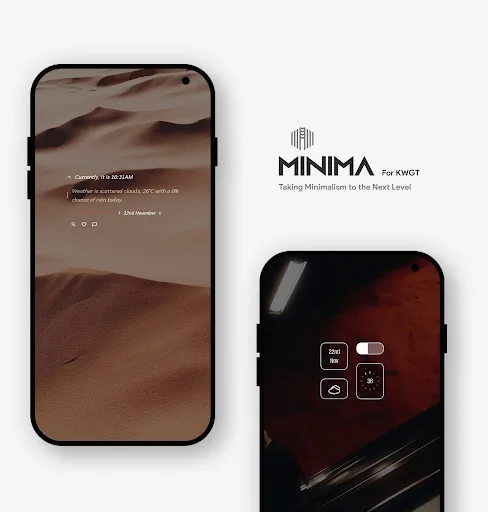 Minima KWGT - Minimal Widgets screenshot 2