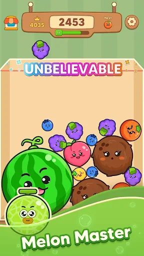 Fruit Merge: Drop Puzzle screenshot 1