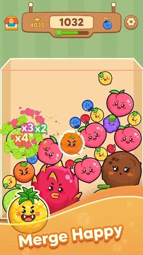 Fruit Merge: Drop Puzzle screenshot 2
