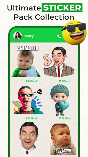 All Sticker Pack - Funny Emoji screenshot 2
