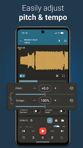 Up Tempo: Pitch, Speed Changer screenshot 1