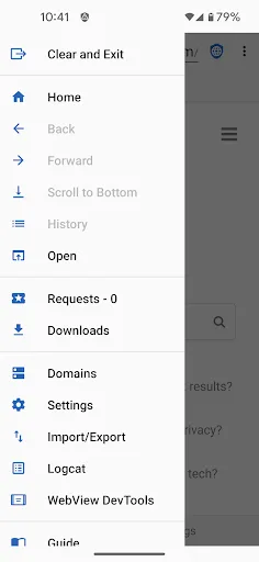 Privacy Browser screenshot 2