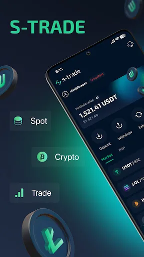S-Trade: Buy & Sell Crypto screenshot 1