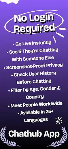 Chathub App Video Chat NoLogin screenshot 1