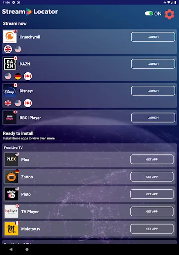 StreamLocator VPN screenshot 5