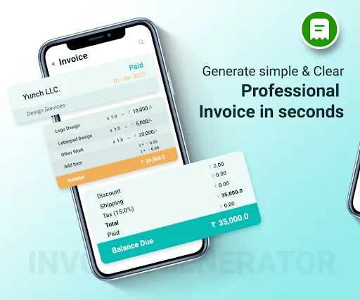 Smart Invoice & Bill Maker screenshot 1