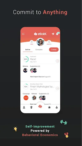stickK: Goals & Accountability screenshot 1