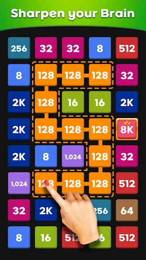 Merge 2248: Link Number Puzzle screenshot 1