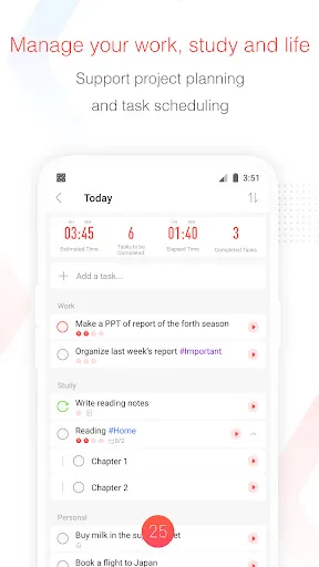 Focus To-Do: Pomodoro & Tasks screenshot 3