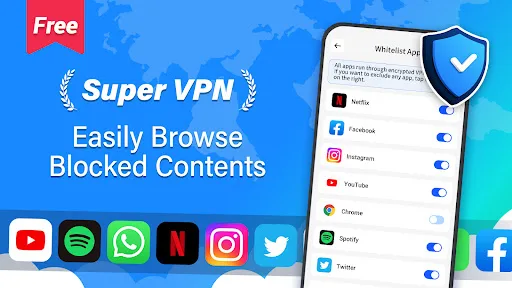 Super VPN - Secure VPN Proxy screenshot 3