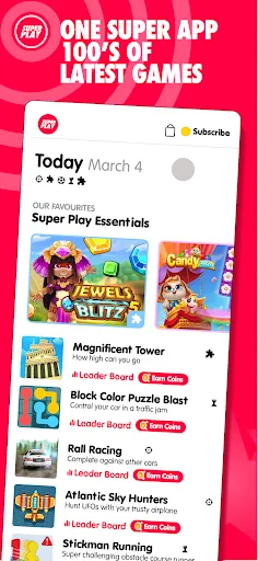 Super Play - Play & Win screenshot 1