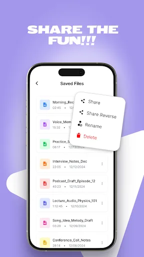 Reverse Play: Audio Recorder screenshot 5