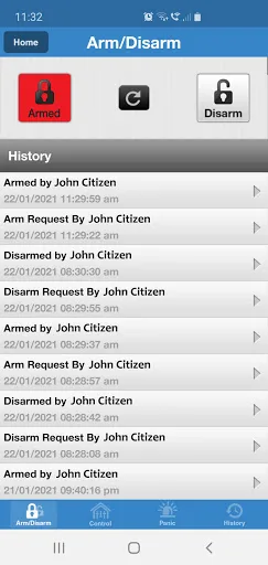 AlarmLINK screenshot 2