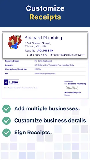 Receipt Maker - Sign & Send screenshot 3