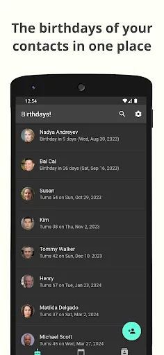 Birthdays! Birthday countdown screenshot 1