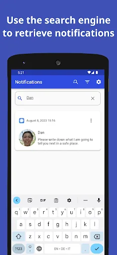Notification History screenshot 2