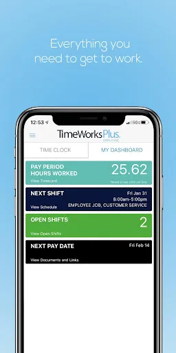 TimeWorksPlus Employee screenshot 2
