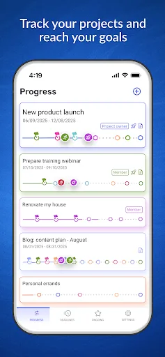 WinGo Plan: projects & goals screenshot 1