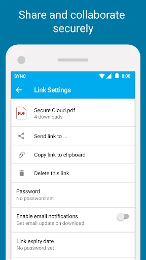Sync - Secure cloud storage screenshot 2