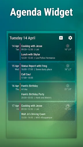 Event Flow Calendar Widget screenshot 2