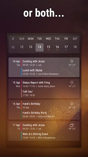 Event Flow Calendar Widget screenshot 4