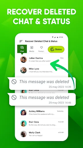 Recover Deleted Chat & Status screenshot 1