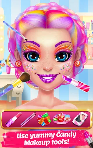 Candy Makeup Beauty Game screenshot 2
