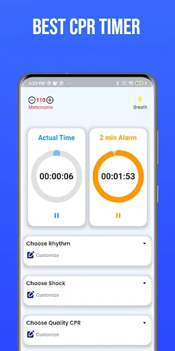 TACT CPR Timer screenshot 2