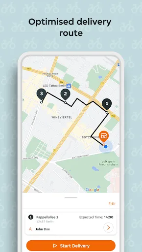Takeaway.com Courier screenshot 2