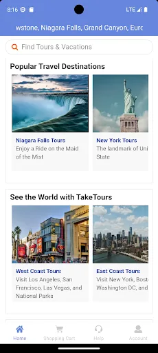 TakeTours – Book Tours online screenshot 1