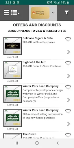 VIP Shop & Dine 4Less Card screenshot 1