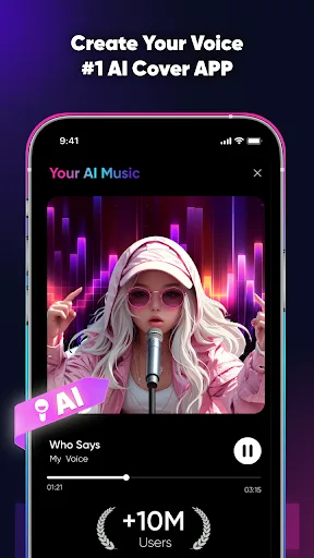 SingUp Music: AI Cover Songs screenshot 1