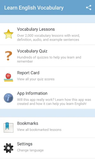 English Vocabulary screenshot 1