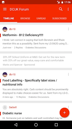 Diabetes Forum screenshot 1